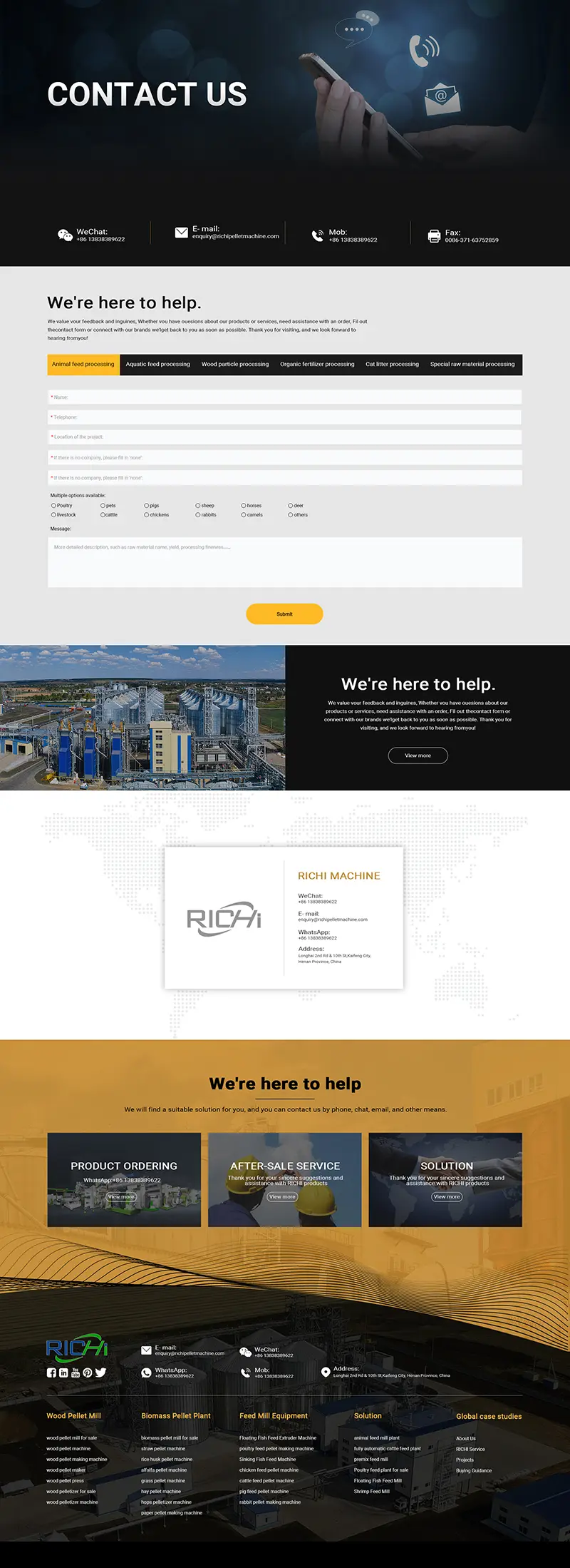 pellet-richi contact