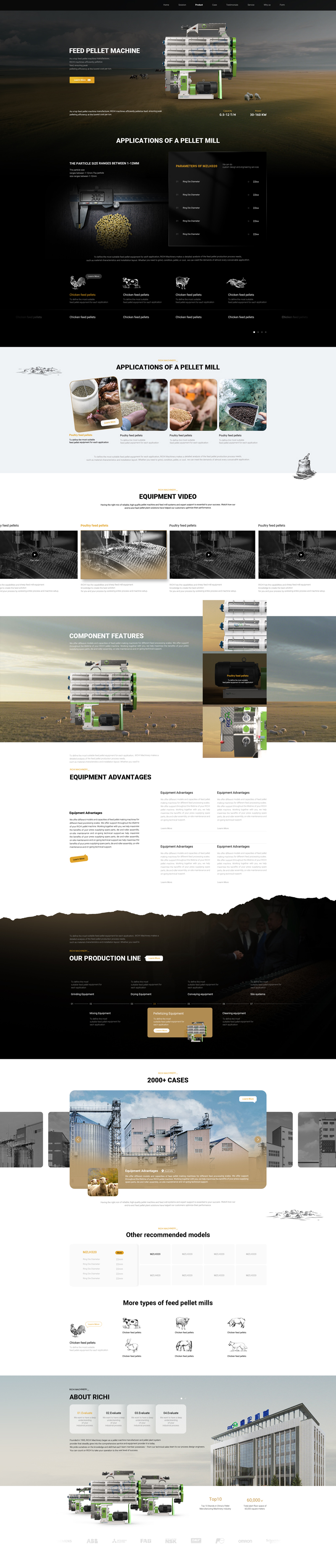 pellet-richi-不同产量饲料制粒机